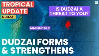 Tropical Cyclone Dudzai: Intensifying East of Mauritius, R&eacute;union & Rodrigues...