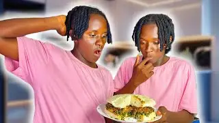 WE COOKED UGALI CAKE!!!! 