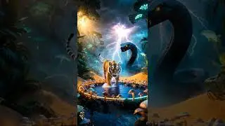 Solar Lion God 🆚 Thunder Tiger God 🔥 #viral #shorts #youtubeshorts