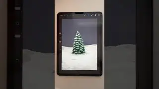 Сосна в июле. Цифровая живопись в Procreate. Урок