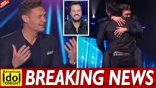 Ryan Seacrest is in TEARS on American Idol and is comforted by Luke Bryan after emotional performanc