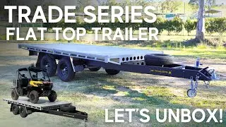 Ox Trailers Trade Series | Lightweight Flat Top Trailer for Loads up to 2.7 Tonnes