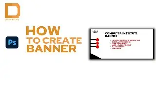 How to Create Computer institute banner in || adobe Photoshop || ~Creative Design