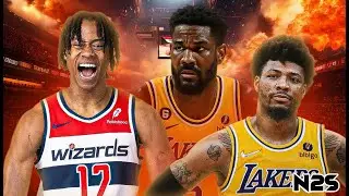 NEW LOOK LAKERS vs WIZARDS - Marcus SMART - Deandre AYTON - Tre JOHNSON III - NBA 2K25