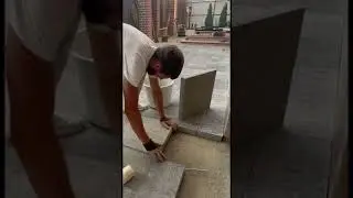 #укладкатротуарнойплитки #строительство #construction #home #satisfying #diy #concreteprojects