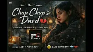 Chup Chup Sa Dard 💔 | Sad Hindi Song | Emotional Female Voice | Lofi Piano Beat