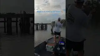 Big Black drum top water strike!!