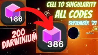 Cell to Singularity All working Codes for 200 Darwinium 💎💎 (September 2021)