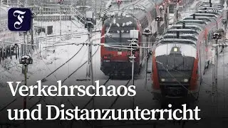 Schnee und Glätte beherrschen das Land