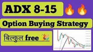 ADX 8-15 strategy option trading will be easy 💯✅