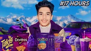 Using only purple colour for 24 Hours!😱