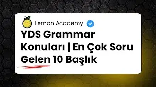 YDS Grammar Konuları | En Çok Soru Gelen 10 Başlık