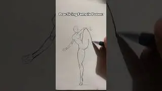 Practicing Female Poses: #shorts