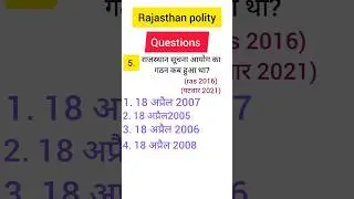 Rajasthan polity questions ⁉️ #competitive exams#pyq#ice#India#Rajasthan exam