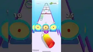 ⭕ Circle Stack Run ⭕ Level 11 🔴🟠🟡🟢🔵🟣