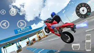 The bike drive crazy right with highway driving to parking 3D diving class 2 iOS Android gameplay 