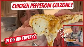 Кальцоне с курицей пепперони в аэрофритюрнице? Ах да! И курица в корочке!