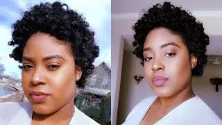 Bantu Knot-Out on Short Natural Hair