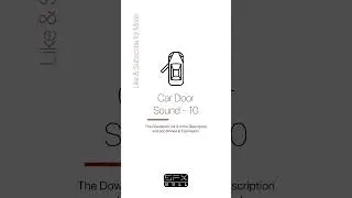 Car Door Sound Effect 🚗 / Car Door SFX #car