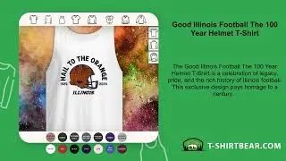 Good Illinois Football The 100 Year Helmet T-Shirt