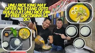 Sikat na Mukbanger may Offer na Goto Bulalo Unli Rice at Free Softdrink 