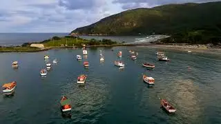 Final de Tarde na Praia da Armação - Florianópolis - Drone 