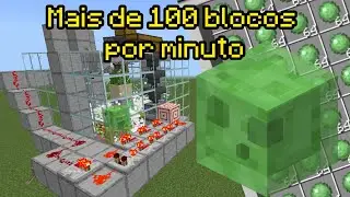 Farm de slime autom&aacute;tica f&aacute;cil e eficiente para minecraft bedrock 