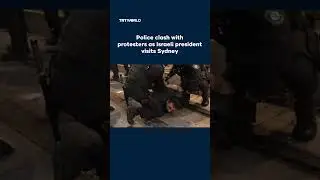 Police clash with demonstrators protesting Israeli President Herzog's visit to Sydney