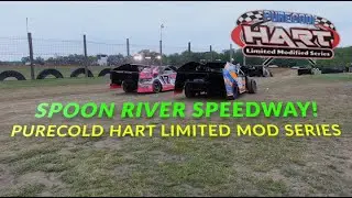 Racing The Rain! PureCold Limited Modified Series @Spoon River Speedway!