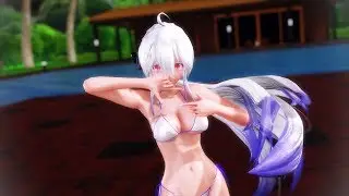 【MMD】水着ハクさんでLUVORATORRRRRY!【4K 2160p】