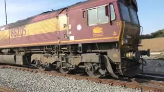 Euro Cargo Rail 66205 Shunts at Caffiers Siding, France - 4/10/15
