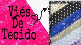 Como costura viés em tapete de retalhos, acabamento de viés
