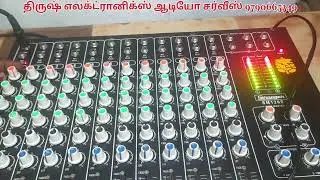 stranger 12channel mixer power supply fault tamil/திருஷ் எலக்ட்ரானிக்ஸ் புதுக்கோட்டை மாவட்டம்
