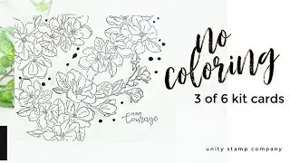 No Coloring Card Idea | Unity Stamp Company