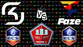 CS:GO Best Moments SK Gaming vs FaZe Clan map 1 Mirage ECS Season 3 Grand FInal 2017