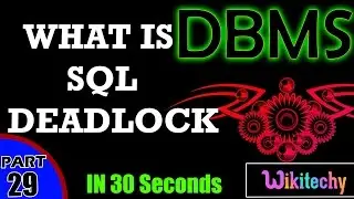 What is SQL Deadlock | Sql Deadlock example | Dbms Interview Questions