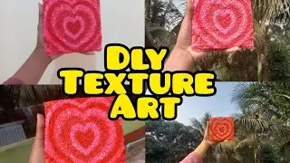 কাগজের টুকরো দিয়ে texture art । খুব সহজে তৈরি করে ফেলুন। 