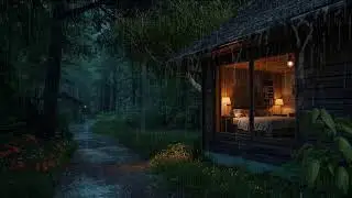 Soft Rain in the Deep Forest at Night 🌲 | Relax & Drift into Deep Sleep 🌧️