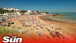 Beaches packed on UK's hottest day despite distancing rules