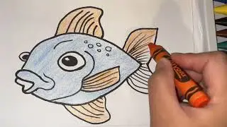 Let’s Color a Fish |How to color fish?