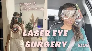 I GOT LASER EYE SURGERY | My HONEST PRK experience | surgery & post-op
