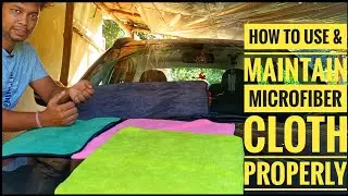 How to Use and maintain Microfiber cloth on car | How to wash dry microfiber cloth