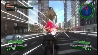 Let's Play EDF - Earth Defense Force - SOLO Part 2 / Building My FENCER
