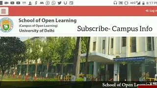 DU SOL 2nd & 3rd YEAR ADMISSION 2019-20! DU SOL STUDY MATERIAL LAST DATE 2019! DU SOL ADMITCARD 2019