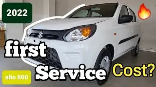First service of my Alto 800 || Service cost?💁 || #usovlogs#alto800#marutisuzuki