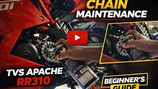 TVS Apache RR310 Chain Maintenance 🏍️ | Smooth Ride & Longer Chain Life 🔧