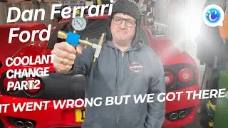 Ferrari 360, Coolant Change gone wrong, But we got there eventually, how did we do it? 