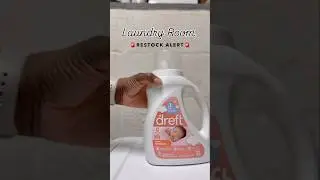 Laundry room restock! Y&rsquo;all I&rsquo;m actually excited to do laundry. So come along with me. #minivlog
