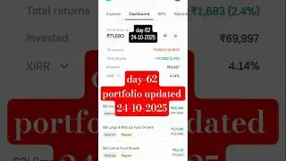 return mutual fund | Day-62 #mutualfund #portfolio #shorts #stockmarket #investmentplan #viral