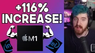 Adobe releases Apple M1 versions of their software and benchmarks show up to a 116% INCREASE! WOW! 🍎